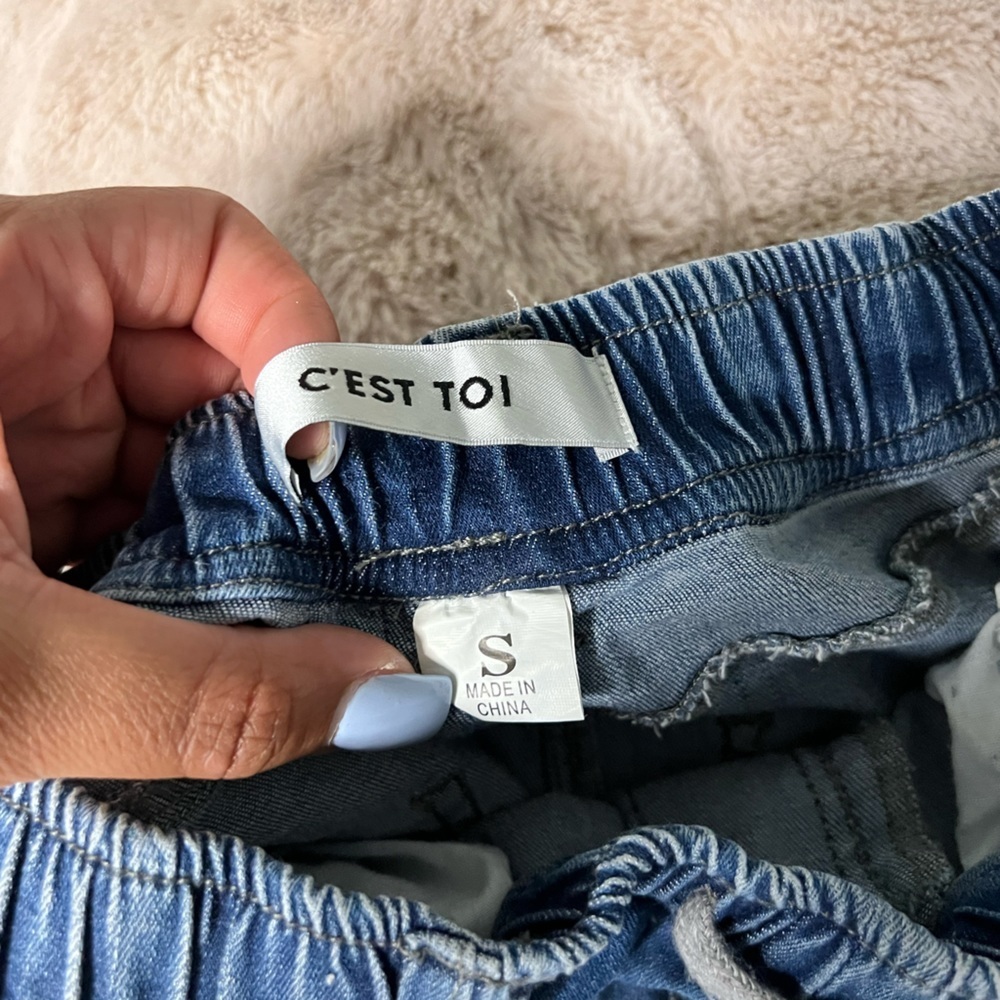 Blue Tie Front Mini Skirt for Casual Days - Picture 8 of 10